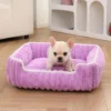 Large Dog Bed Cat Bed Plush Soft Comfortable Pet Bed Square Warm Cat Sofa Non-slip Bottom Dog Sofa