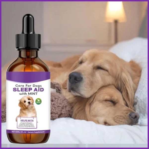 my-11134207-820le-mgnhbz6f3yfc9e.webp Pets Dogs Cats Sleep Aid Supplement Sleeping Dropper Solutions Natural Pet Sleep Liquid for Promotes Calm Rest Sleep Support