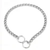 Pet P Snake Chain Collar Dog Choke Collar Stainless Steel Slip Chain for Dogs Adjustable Dog Training Choke Collar For Bulldog