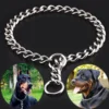 Pet P Snake Chain Collar Dog Choke Collar Stainless Steel Slip Chain for Dogs Adjustable Dog Training Choke Collar For Bulldog