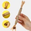 Cat Chew Stick – Natural Teeth Cleaning Silvervine & Hemp Rope Toy (21cm)