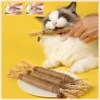 Cat Chew Stick – Natural Teeth Cleaning Silvervine & Hemp Rope Toy (21cm)