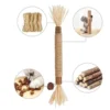 Cat Chew Stick – Natural Teeth Cleaning Silvervine & Hemp Rope Toy (21cm)