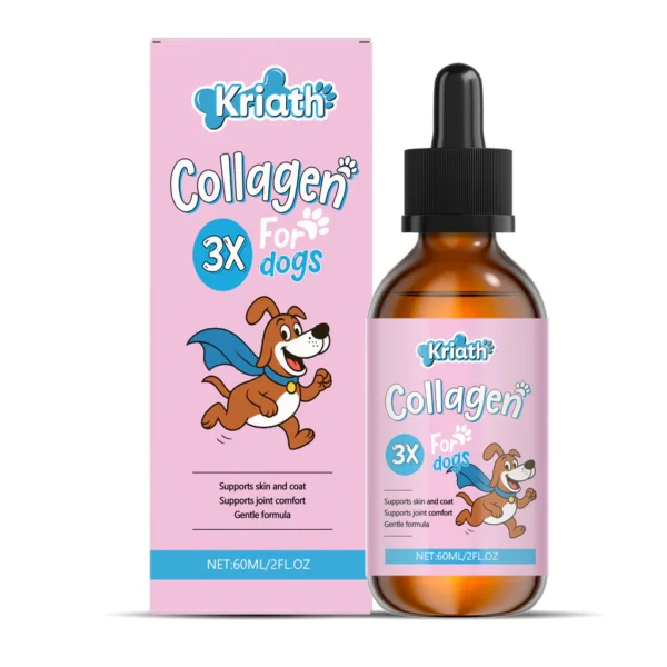 sg-11134201-81ztu-mn06cgkg4flvdc.webp Dog Nutritional Drops with Collagen and Hyaluronic Acid Gentle Skin Coat Care Supplements Match Daily Dog Main Food Nutrition