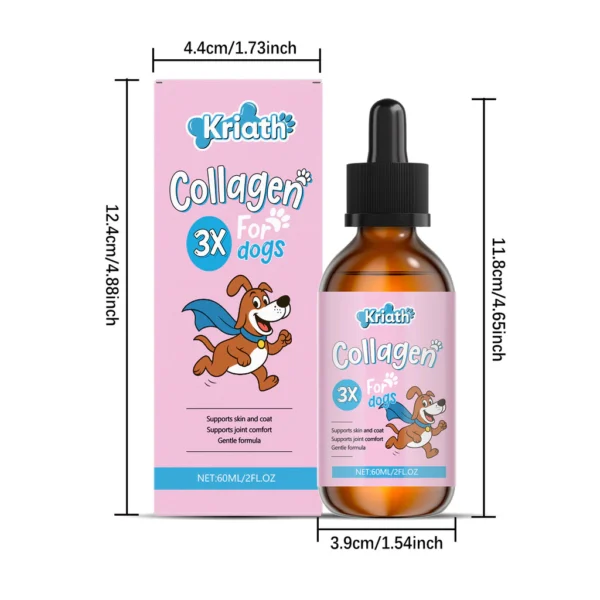 sg-11134201-81zv9-mn06ch3valu0d7.webp Dog Nutritional Drops with Collagen and Hyaluronic Acid Gentle Skin Coat Care Supplements Match Daily Dog Main Food Nutrition