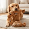 MIQUEL Squeaky Dog Toy Plush Sausage Toy