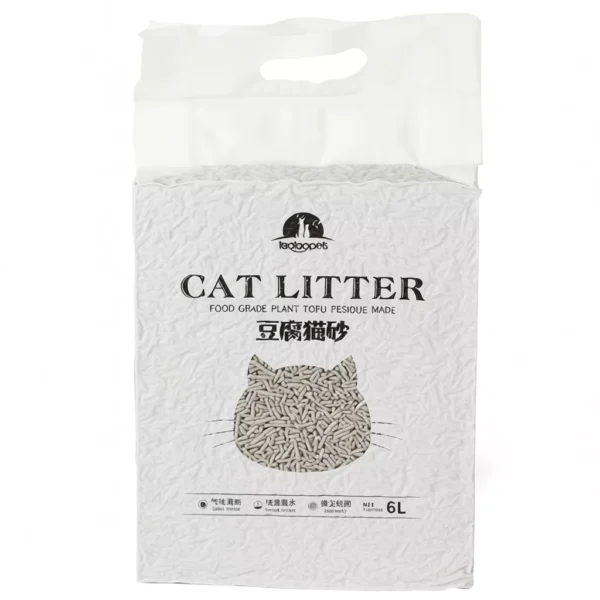 Fast Clumping Tofu Cat Litter – Low Dust, Odor Control Cat Sand (6L)