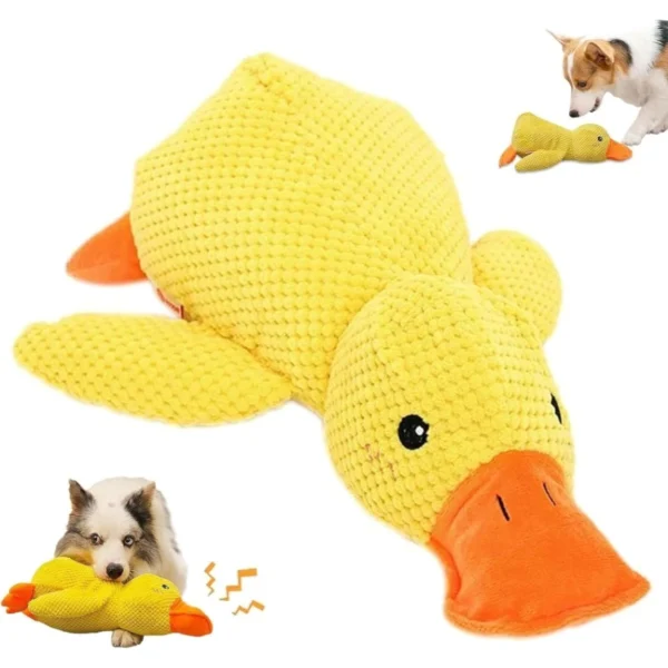 sg-11134301-82623-mln8m91njfghb9.webp Gaga Duck Plush Dog Toy – Squeaky Quacking Chew Toy